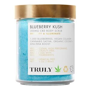 TRULY - Blueberry Kush Body Scrub - Detoxikační a rozjasňující peeling s CBD