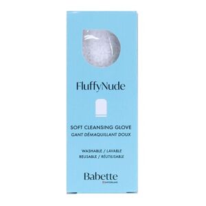 BABETTE - Fluffy Nude - Jemná rukavice pro čištění, odstraňování make-upu a peeling