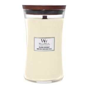 WOOD WICK - Velká vonná svíčka Island Coconut