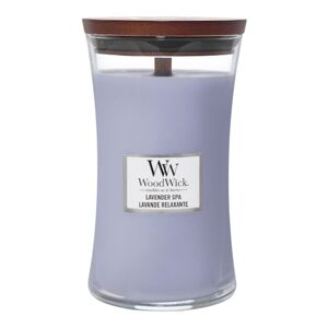 WOOD WICK - Velká vonná svíčka Lavender Spa