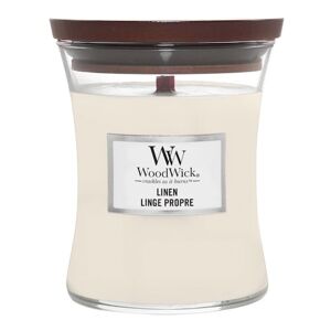 WOOD WICK - Vonná svíčka střední Linen