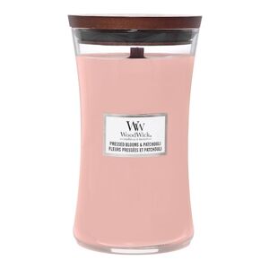 WOOD WICK - Velká vonná svíčka Pressed Blooms & Patchouli