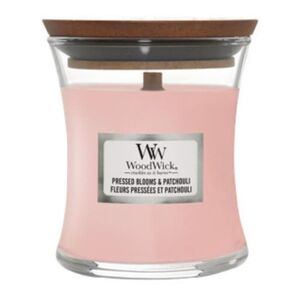 WOOD WICK - Malá vonná svíčka Pressed Blooms & Patchouli