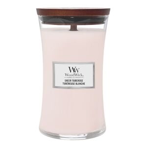 WOOD WICK - Velká vonná svíčka Sheer Tuberose