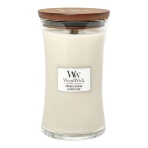 WOOD WICK - Velká vonná svíčka Smoked Jasmine