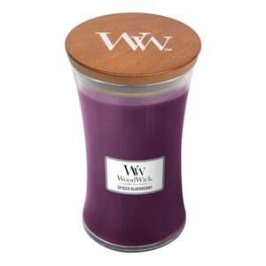 WOOD WICK - Velká vonná svíčka Spiced Blackberry