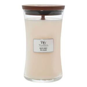 WOOD WICK - Velká vonná svíčka White Honey