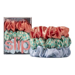 SLIP - 3 Pure Silk Large Scrunchies – Široké gumičky z čistého hedvábí slipsilk