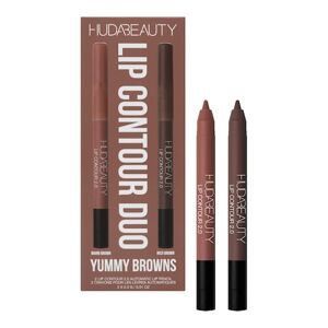 HUDA BEAUTY - Lip Contour Mini Duo – Yummy Browns – Tužky na rty